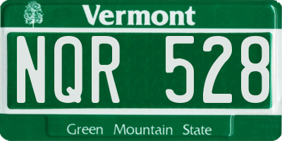 VT license plate NQR528