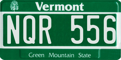 VT license plate NQR556
