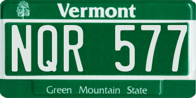 VT license plate NQR577