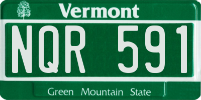 VT license plate NQR591