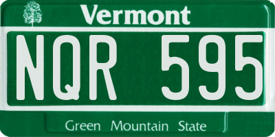 VT license plate NQR595