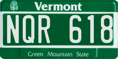 VT license plate NQR618