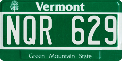 VT license plate NQR629