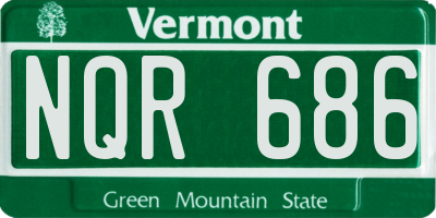 VT license plate NQR686