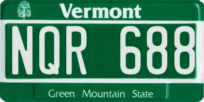 VT license plate NQR688