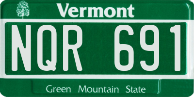 VT license plate NQR691