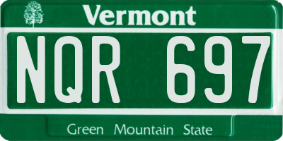 VT license plate NQR697