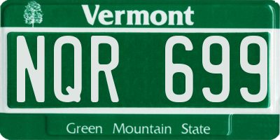 VT license plate NQR699