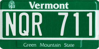VT license plate NQR711