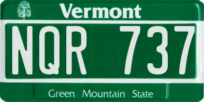 VT license plate NQR737