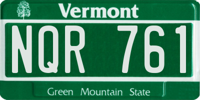 VT license plate NQR761