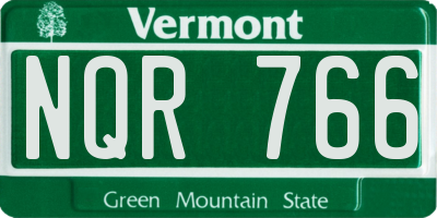VT license plate NQR766