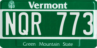 VT license plate NQR773