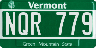 VT license plate NQR779