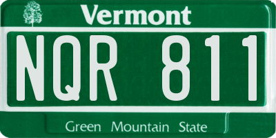 VT license plate NQR811