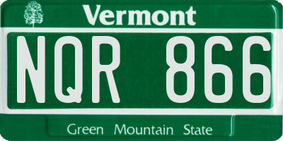 VT license plate NQR866