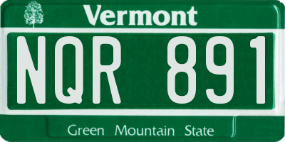 VT license plate NQR891