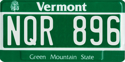 VT license plate NQR896