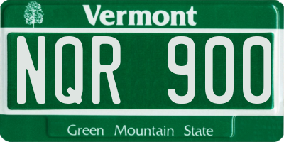 VT license plate NQR900