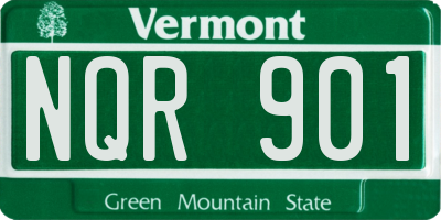 VT license plate NQR901