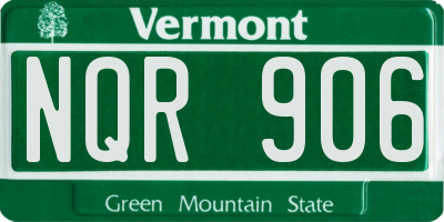 VT license plate NQR906