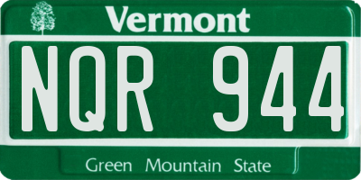 VT license plate NQR944