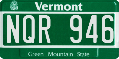VT license plate NQR946