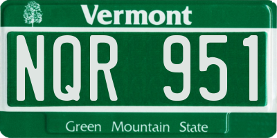 VT license plate NQR951