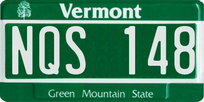 VT license plate NQS148