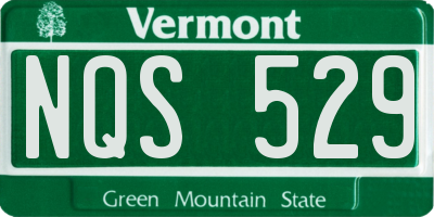 VT license plate NQS529