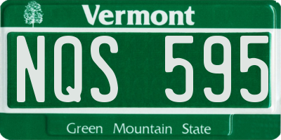 VT license plate NQS595