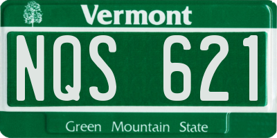 VT license plate NQS621