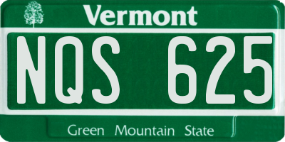VT license plate NQS625