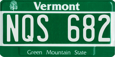 VT license plate NQS682