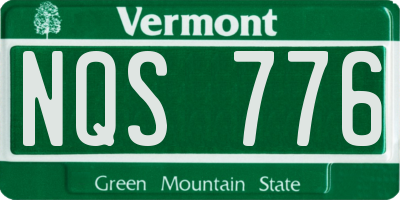 VT license plate NQS776