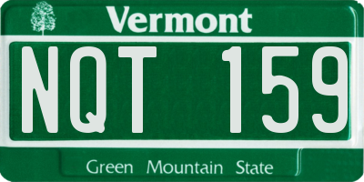 VT license plate NQT159
