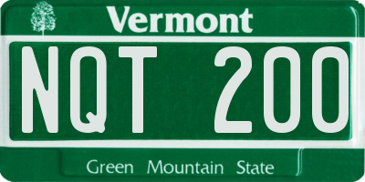 VT license plate NQT200