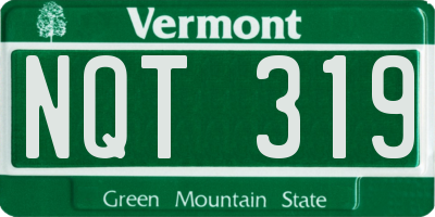 VT license plate NQT319