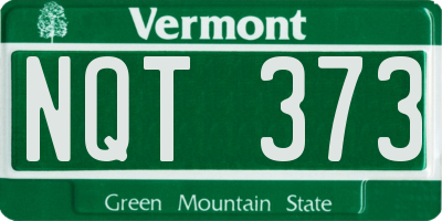 VT license plate NQT373