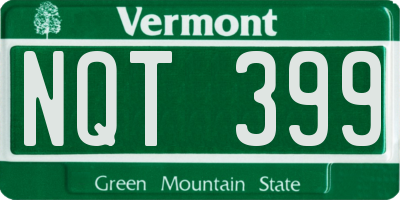VT license plate NQT399
