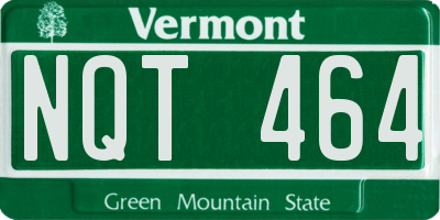 VT license plate NQT464