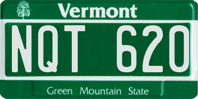VT license plate NQT620