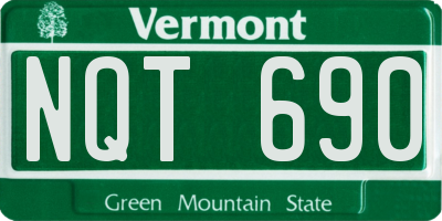 VT license plate NQT690