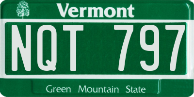 VT license plate NQT797
