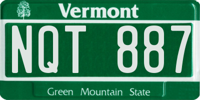 VT license plate NQT887