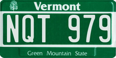 VT license plate NQT979