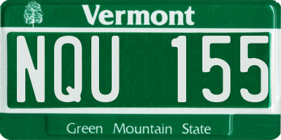 VT license plate NQU155