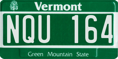 VT license plate NQU164