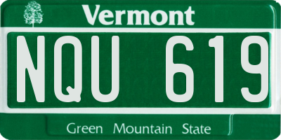 VT license plate NQU619
