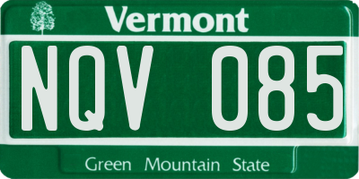 VT license plate NQV085